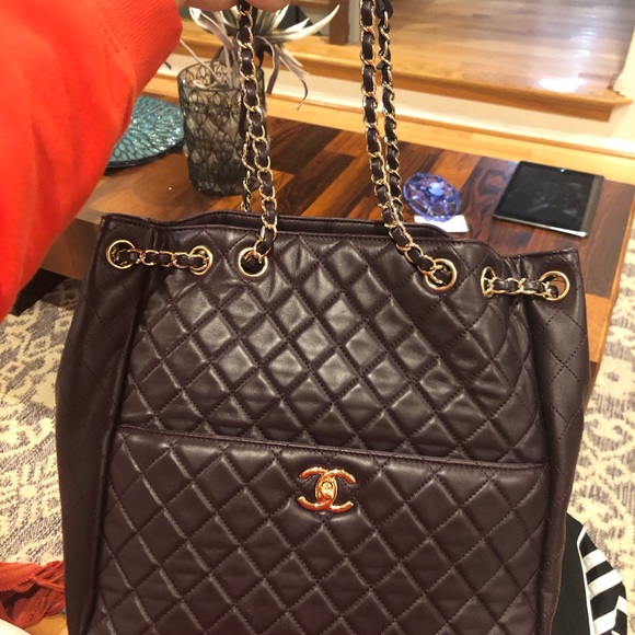 Chanel bucket back. Dark purple. - Picture 5 of 10